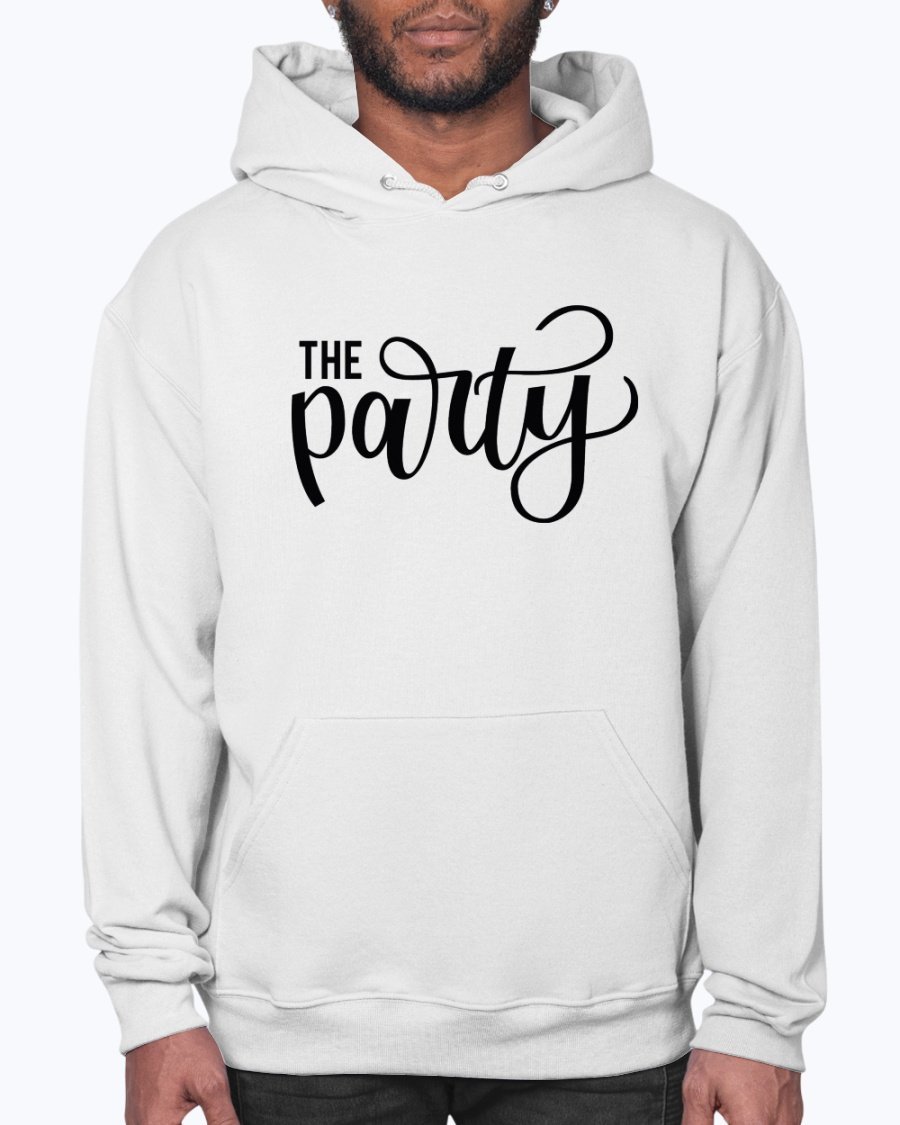 The Party Bridal and Wedding Hoodie in soft fleece, featuring a front pouch pocket and stylish design, perfect for brides and bridal parties.