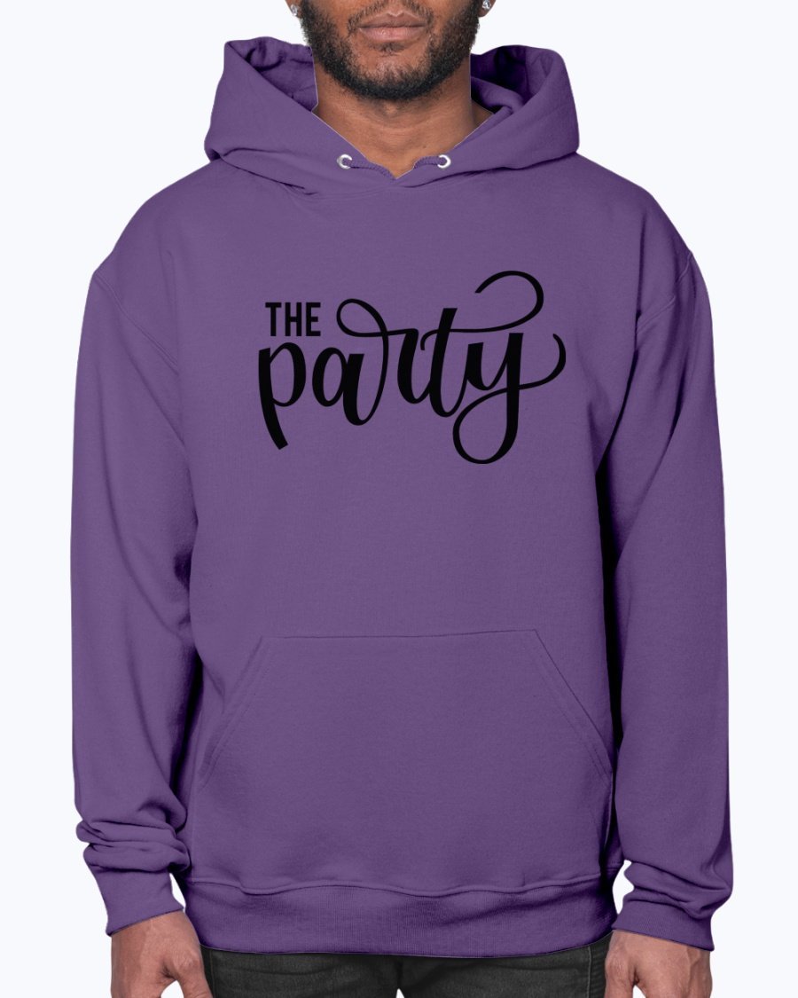 The Party Bridal and Wedding Hoodie in soft fleece, featuring a front pouch pocket and stylish design, perfect for brides and bridal parties.