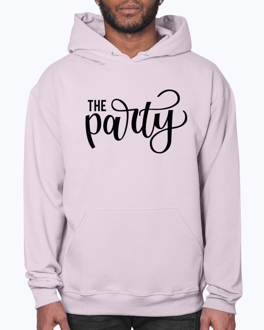 The Party Bridal and Wedding Hoodie in soft fleece, featuring a front pouch pocket and stylish design, perfect for brides and bridal parties.