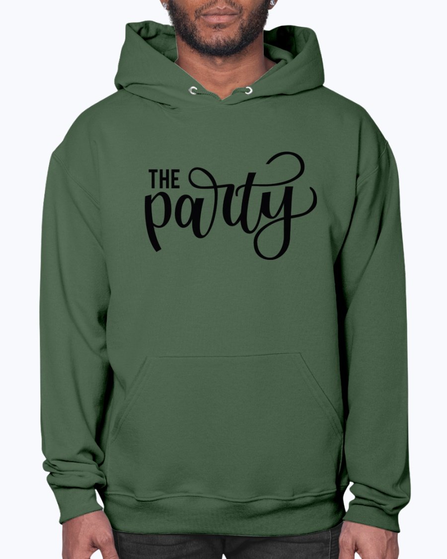 The Party Bridal and Wedding Hoodie in soft fleece, featuring a front pouch pocket and stylish design, perfect for brides and bridal parties.