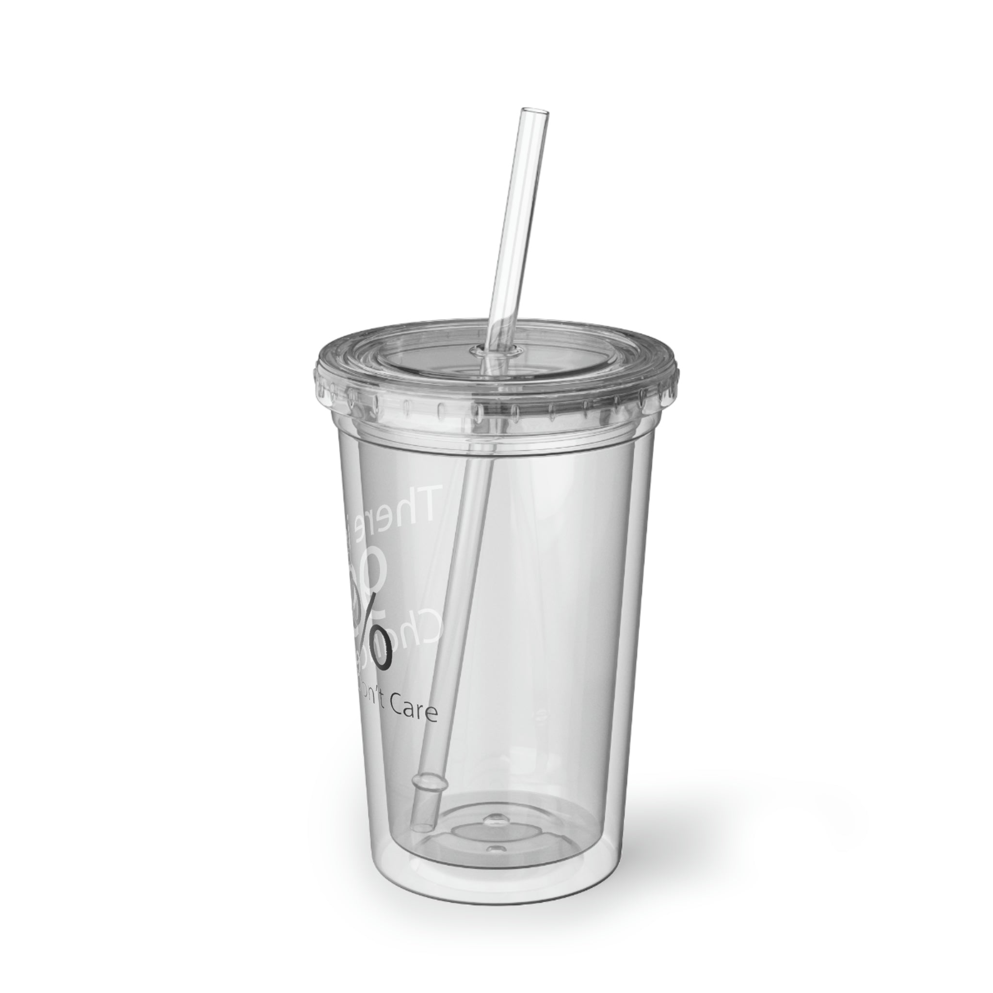 A stylish 32 oz Suave Acrylic Cup made of stainless steel with a black screw-on cap and a plastic straw, featuring customizable design options.