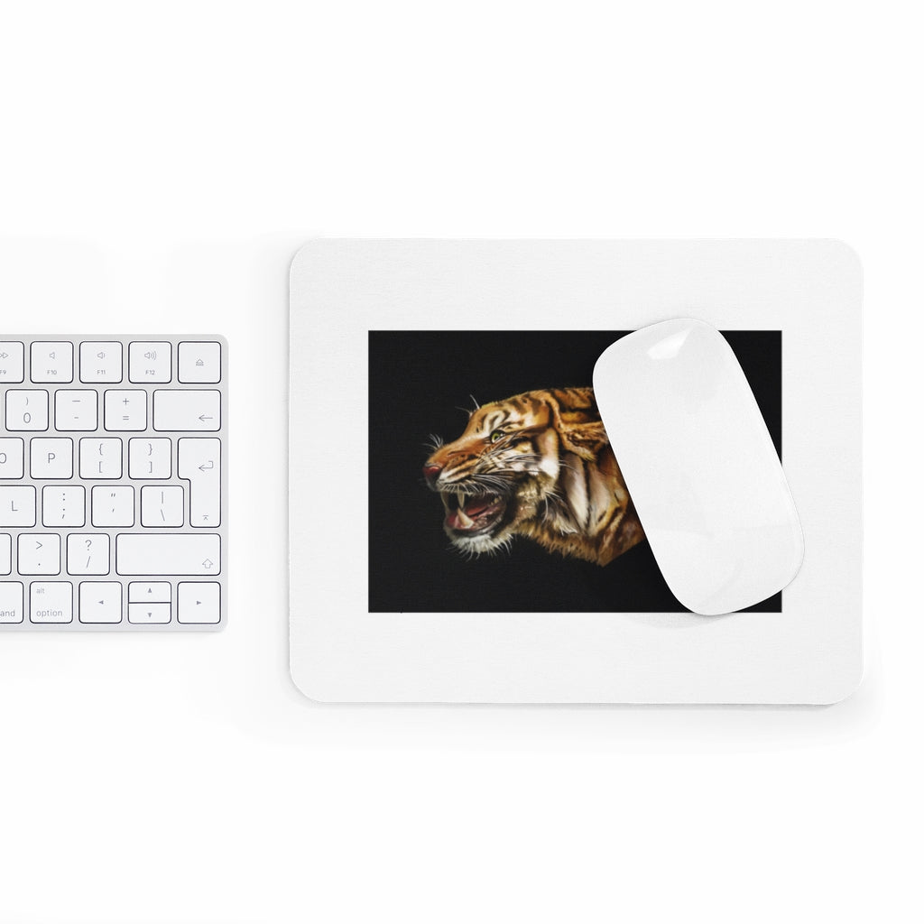 Tiger Mousepad featuring a vibrant tiger design on a durable Neoprene surface, perfect for enhancing any desk.