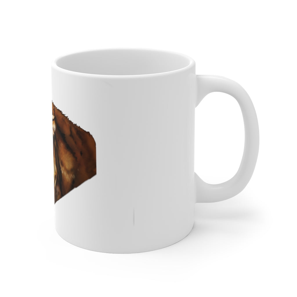 A stylish Tiger Mug - Small 11oz with a scratch-resistant finish and easy-grip handle, perfect for daily beverages.