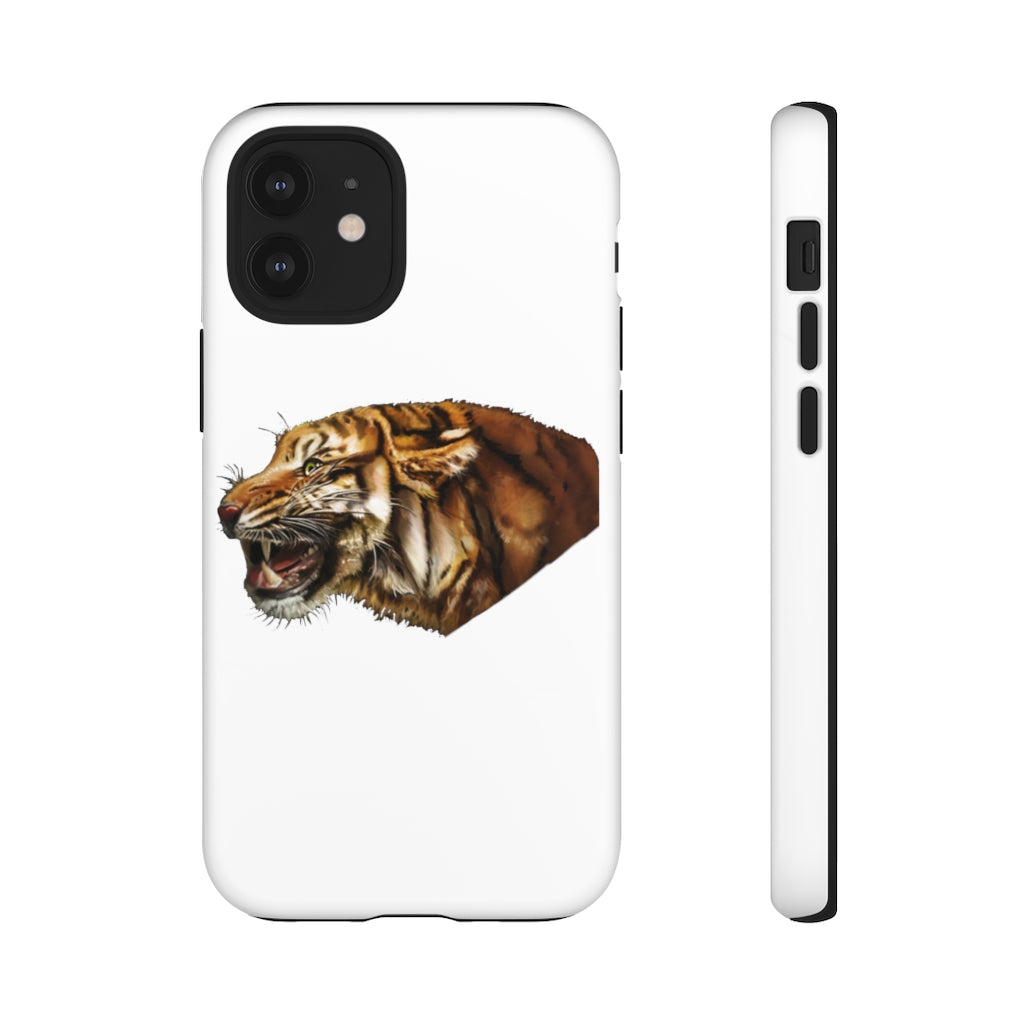 Tiger Tough Cases showcasing a dual-layer design with vibrant photographic prints, providing stylish protection for smartphones.