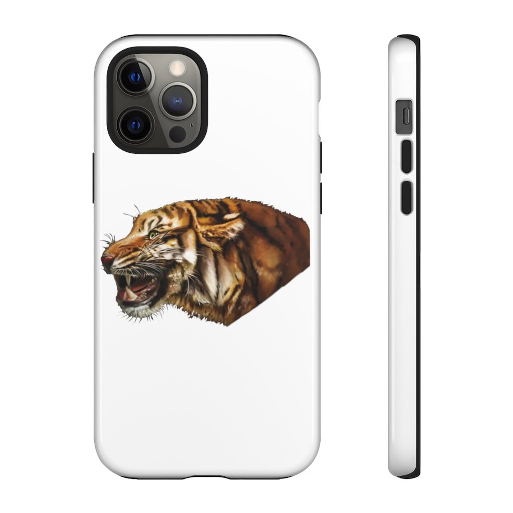 Tiger Tough Cases showcasing a dual-layer design with vibrant photographic prints, providing stylish protection for smartphones.