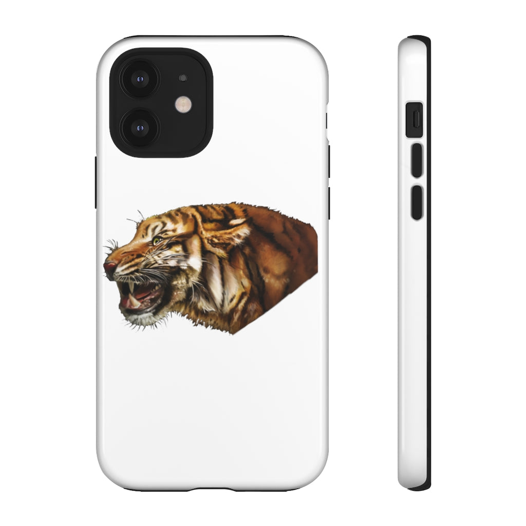 Tiger Tough Cases showcasing a dual-layer design with vibrant photographic prints, providing stylish protection for smartphones.