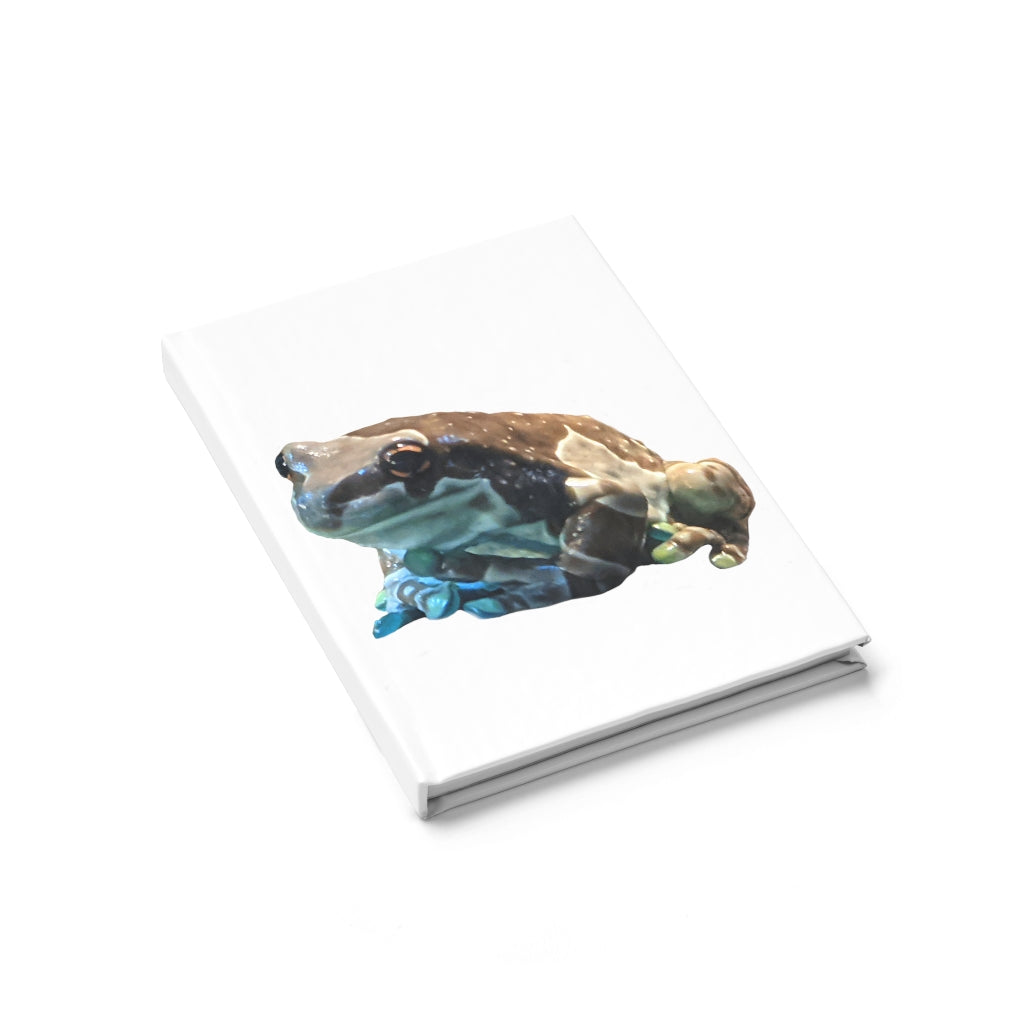 Toad Journal - Ruled Line with a colorful wraparound print and a sturdy hardcover, showcasing its 128 lined pages.