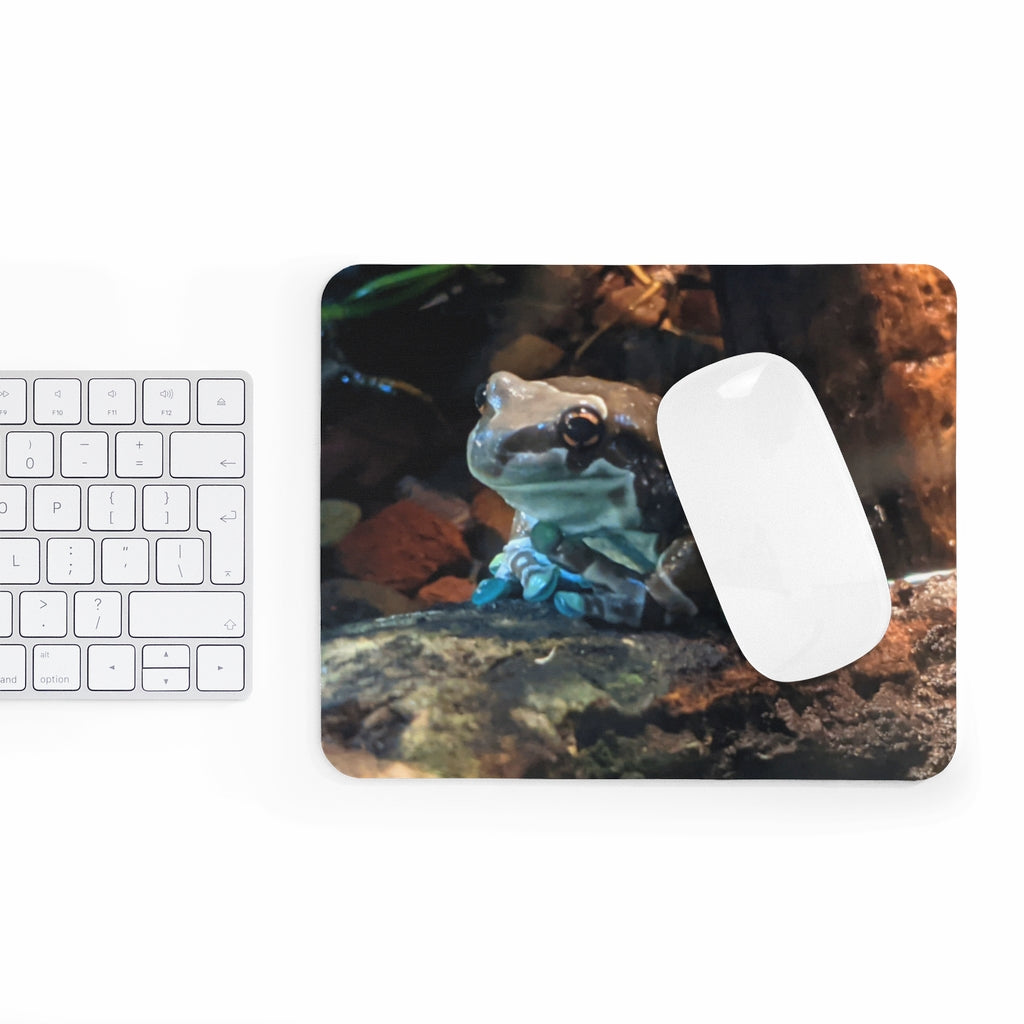 Toad Mouse Pad featuring a vibrant design, made of durable neoprene with a non-slip base, ideal for enhancing workspace aesthetics.