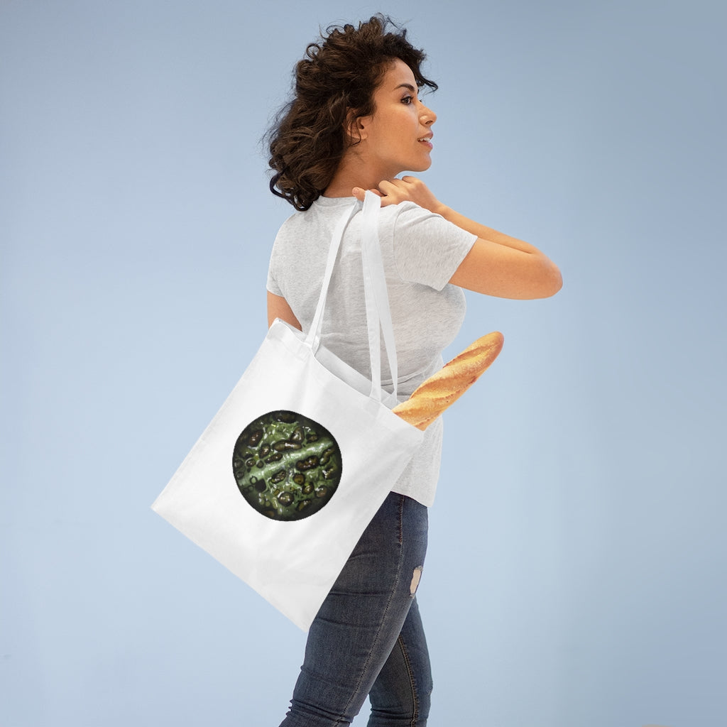 Toad Skin Tote Bag made of 100% cotton with cross-stitched handles, available in various colors.