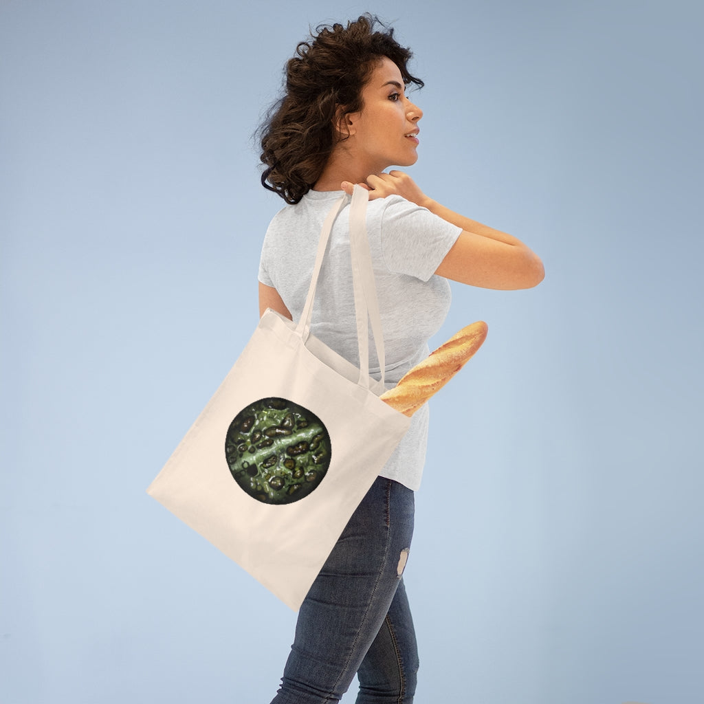 Toad Skin Tote Bag made of 100% cotton with cross-stitched handles, available in various colors.