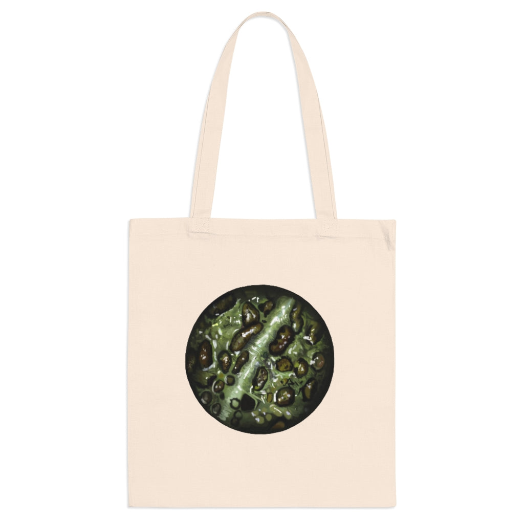 Toad Skin Tote Bag made of 100% cotton with cross-stitched handles, available in various colors.