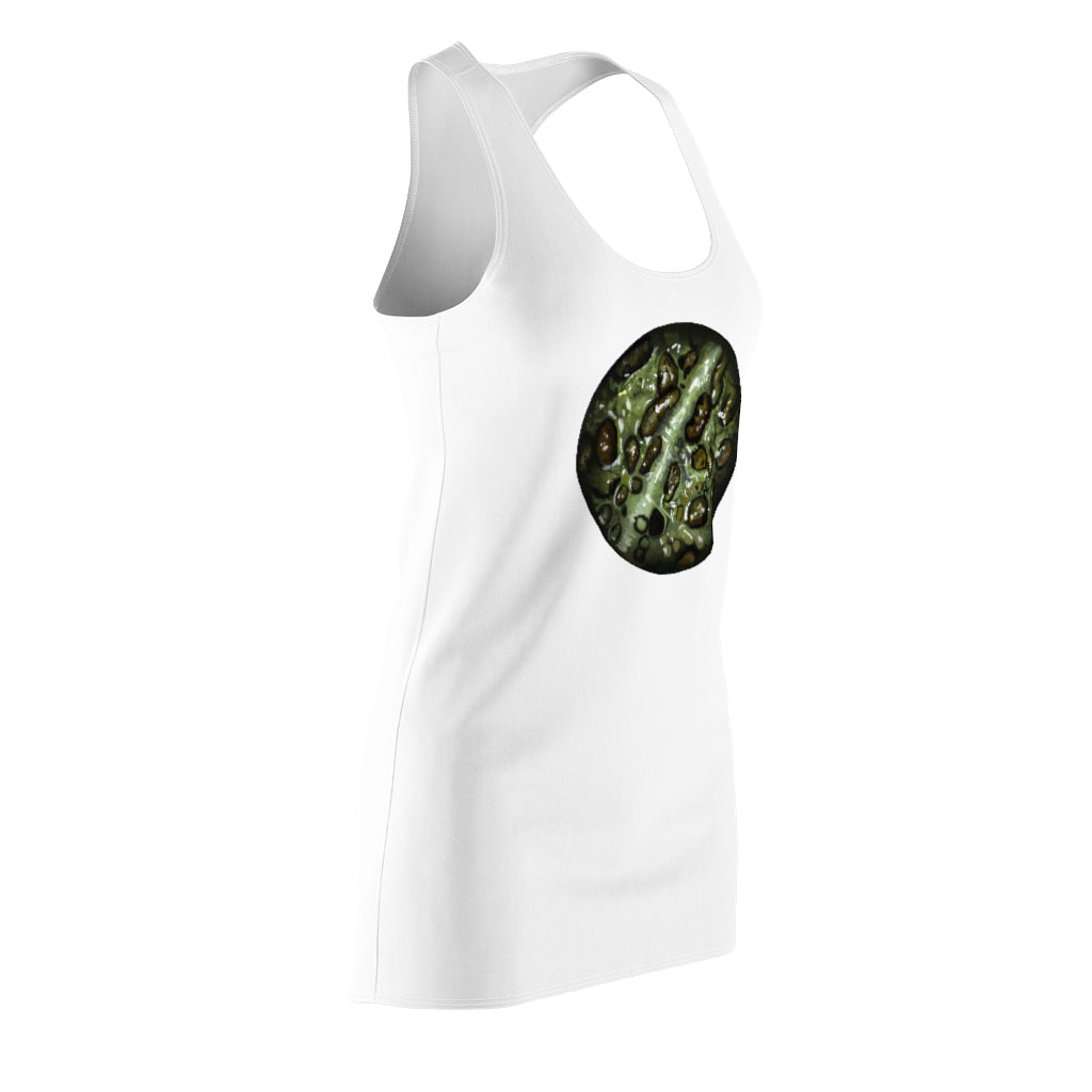 Toad Skin Women's Cut & Sew Racerback Dress in a stylish design, showcasing a feminine silhouette and sporty racerback style.