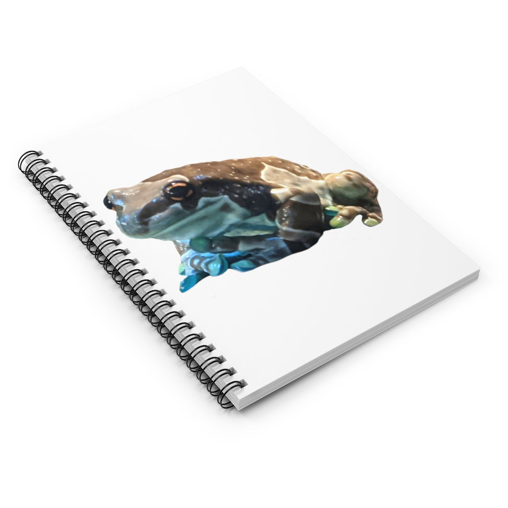 Toad Spiral Notebook featuring a colorful printed cover and ruled line pages, perfect for notes and lists.