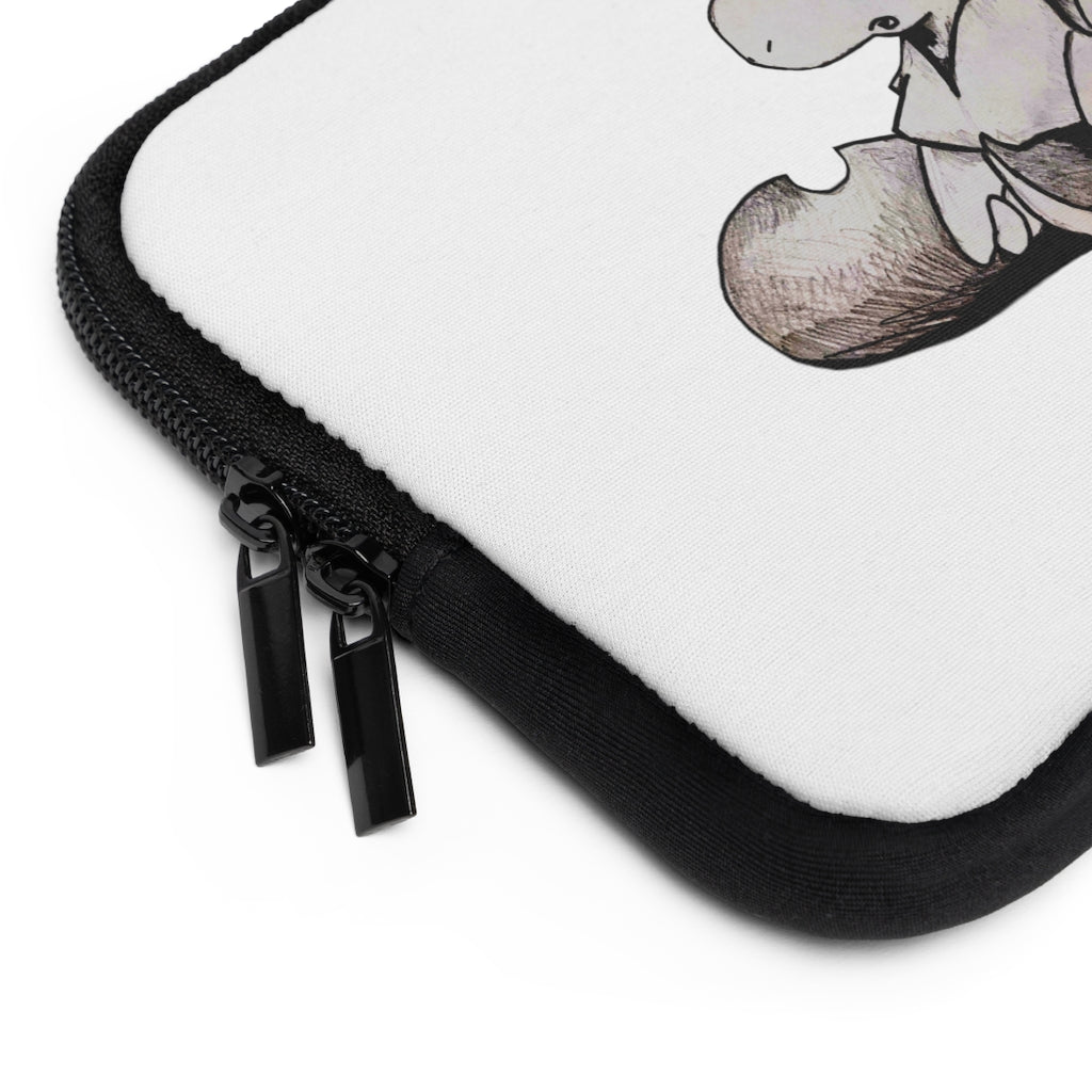 Tomas Laptop Sleeve featuring a customizable front and black polyester back, designed for protection and style.