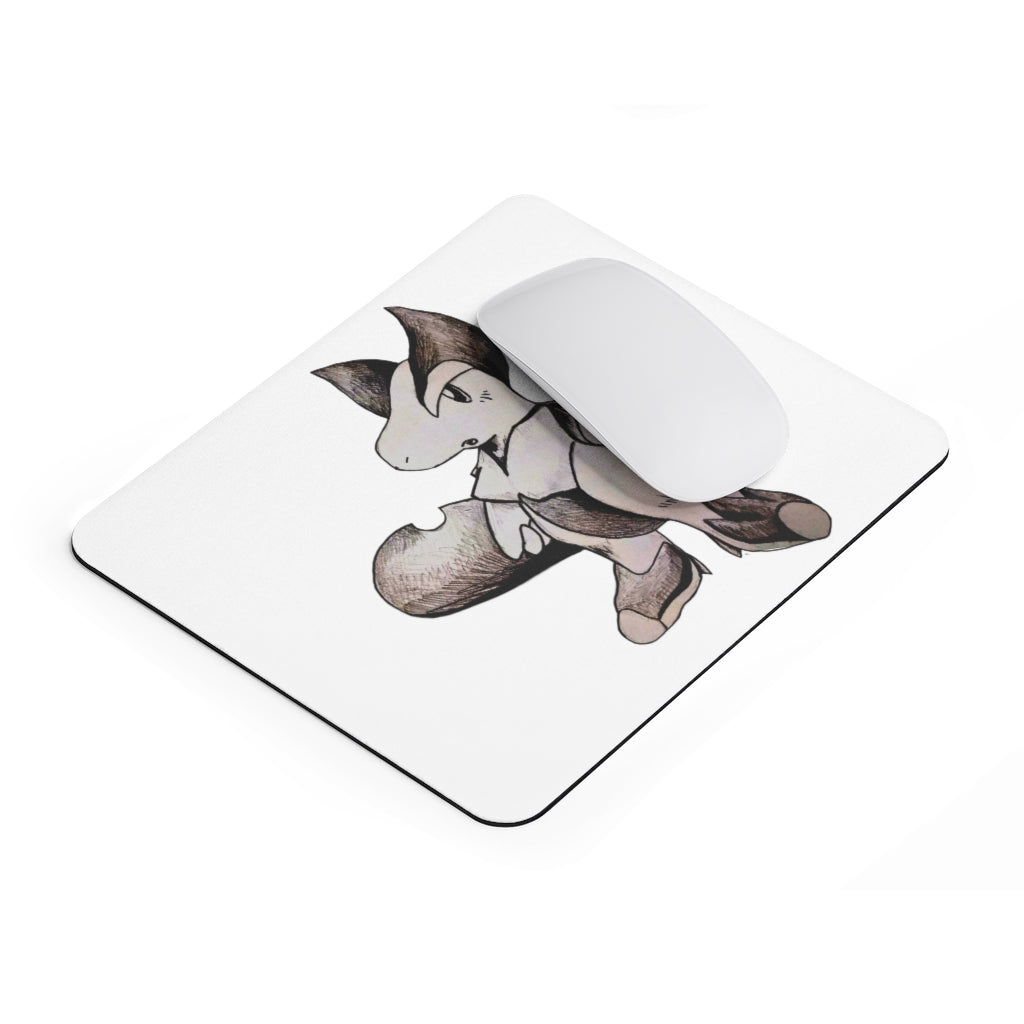 Tomas Mouse Pad featuring a vibrant full print design on a smooth Neoprene surface, ideal for enhancing desk aesthetics.