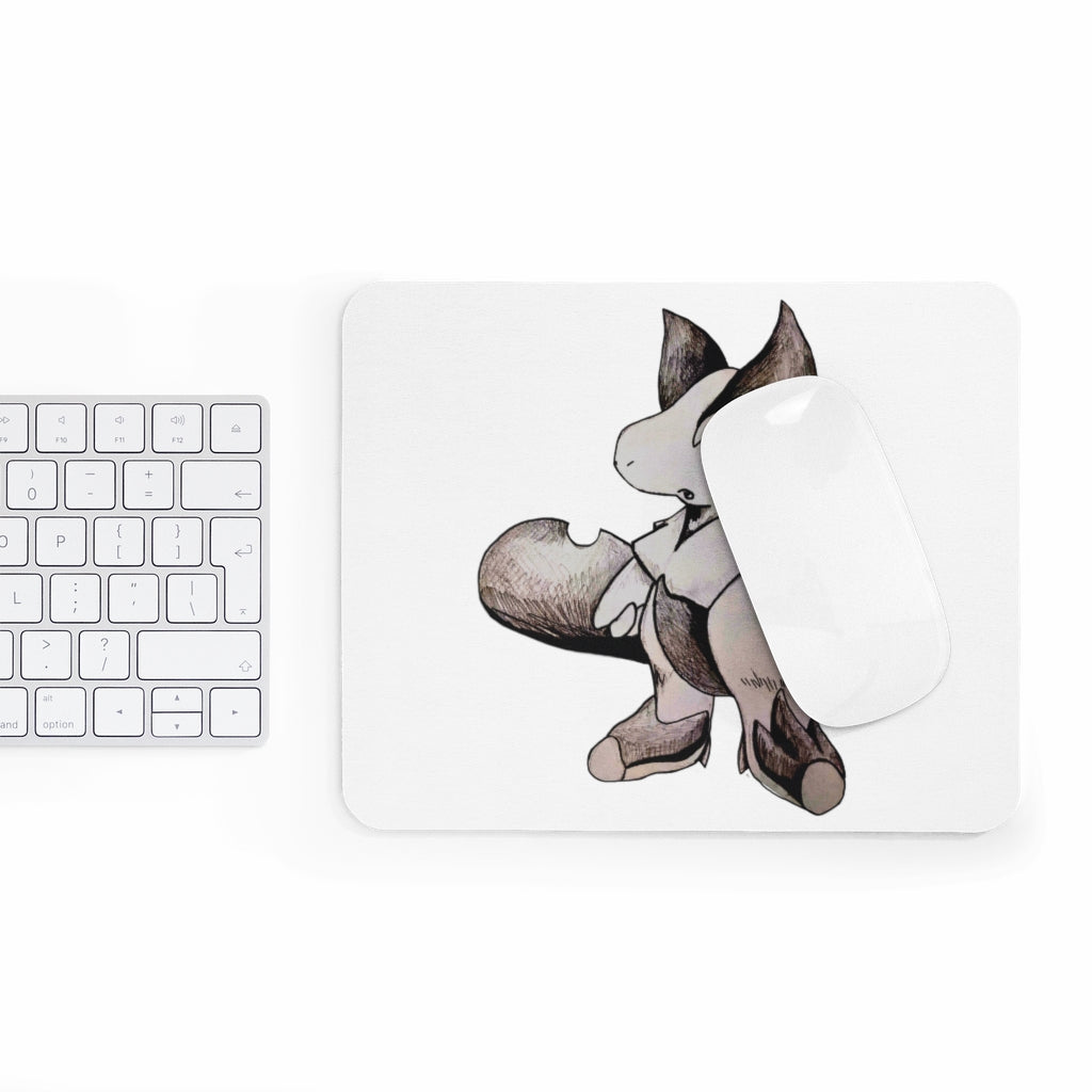 Tomas Mouse Pad featuring a vibrant full print design on a smooth Neoprene surface, ideal for enhancing desk aesthetics.