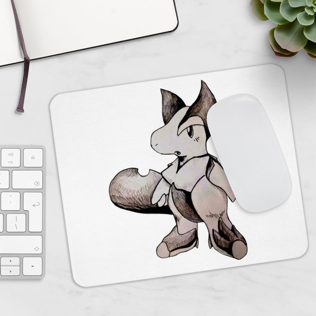 Tomas Mouse Pad featuring a vibrant full print design on a smooth Neoprene surface, ideal for enhancing desk aesthetics.