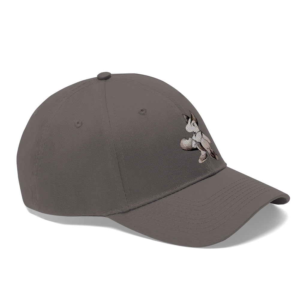 Tomas Unisex Twill Hat in solid color, showcasing its 6-panel design and adjustable Velcro closure, perfect for outdoor activities.