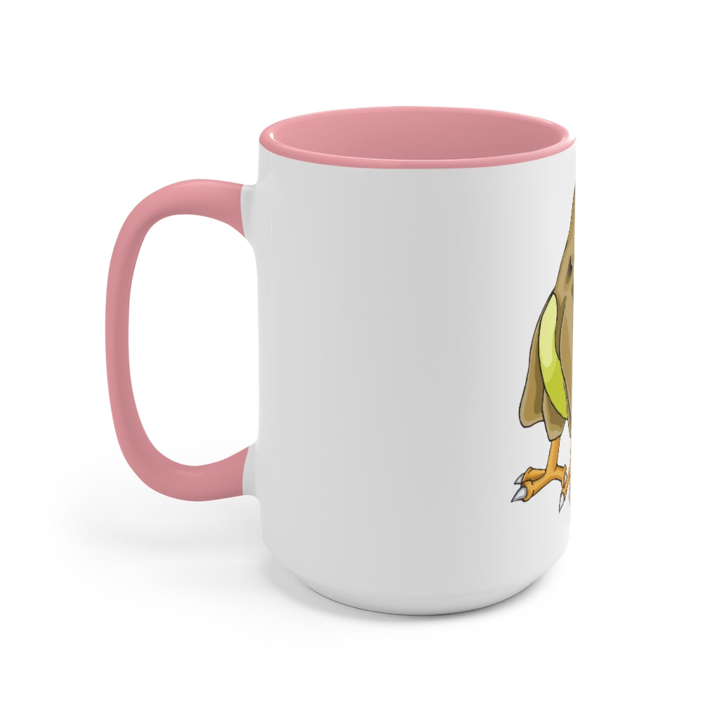 Toudan Accent Mug featuring a white exterior with a colored interior, available in red, pink, and black options, showcasing its stylish design.