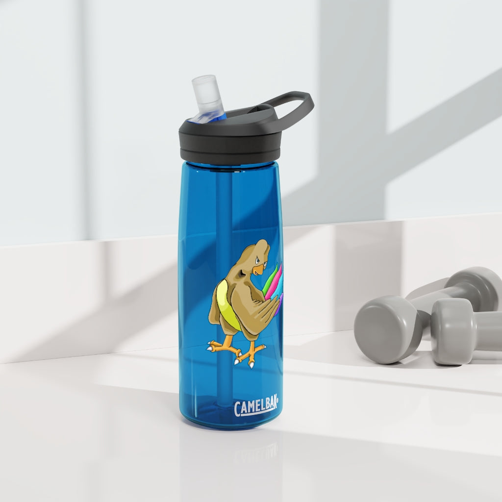 Toudan CamelBak Eddy® Water Bottle in 20oz and 25oz sizes, showcasing robust Tritan™ material and spill-proof biting valve.