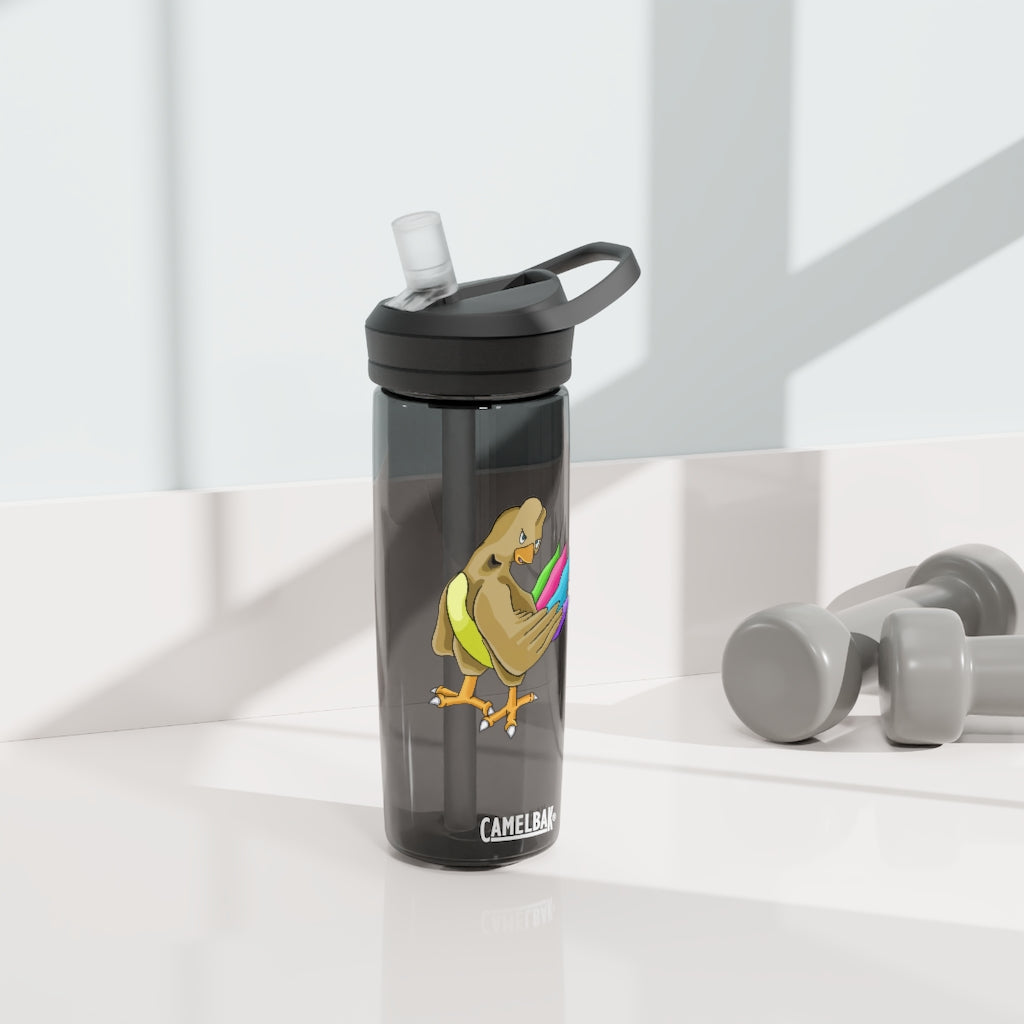 Toudan CamelBak Eddy® Water Bottle in 20oz and 25oz sizes, showcasing robust Tritan™ material and spill-proof biting valve.