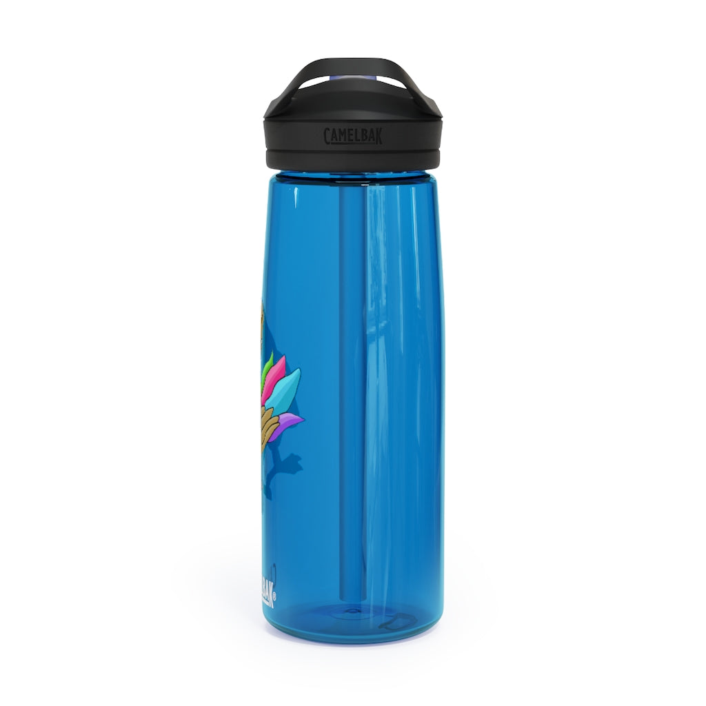 Toudan CamelBak Eddy® Water Bottle in 20oz and 25oz sizes, showcasing robust Tritan™ material and spill-proof biting valve.