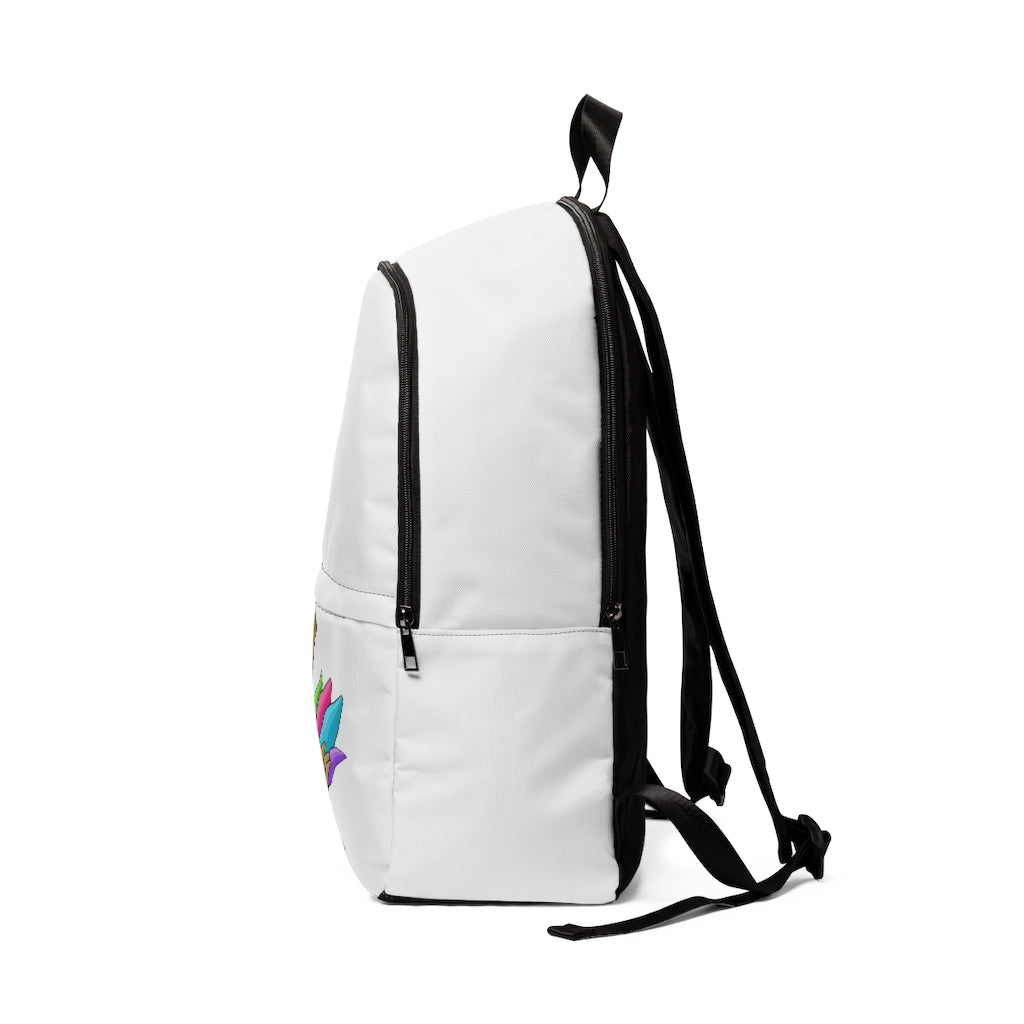 Toudan Unisex Fabric Backpack in stylish design, made of soft nylon, featuring adjustable straps and a padded back panel, ideal for school and travel.