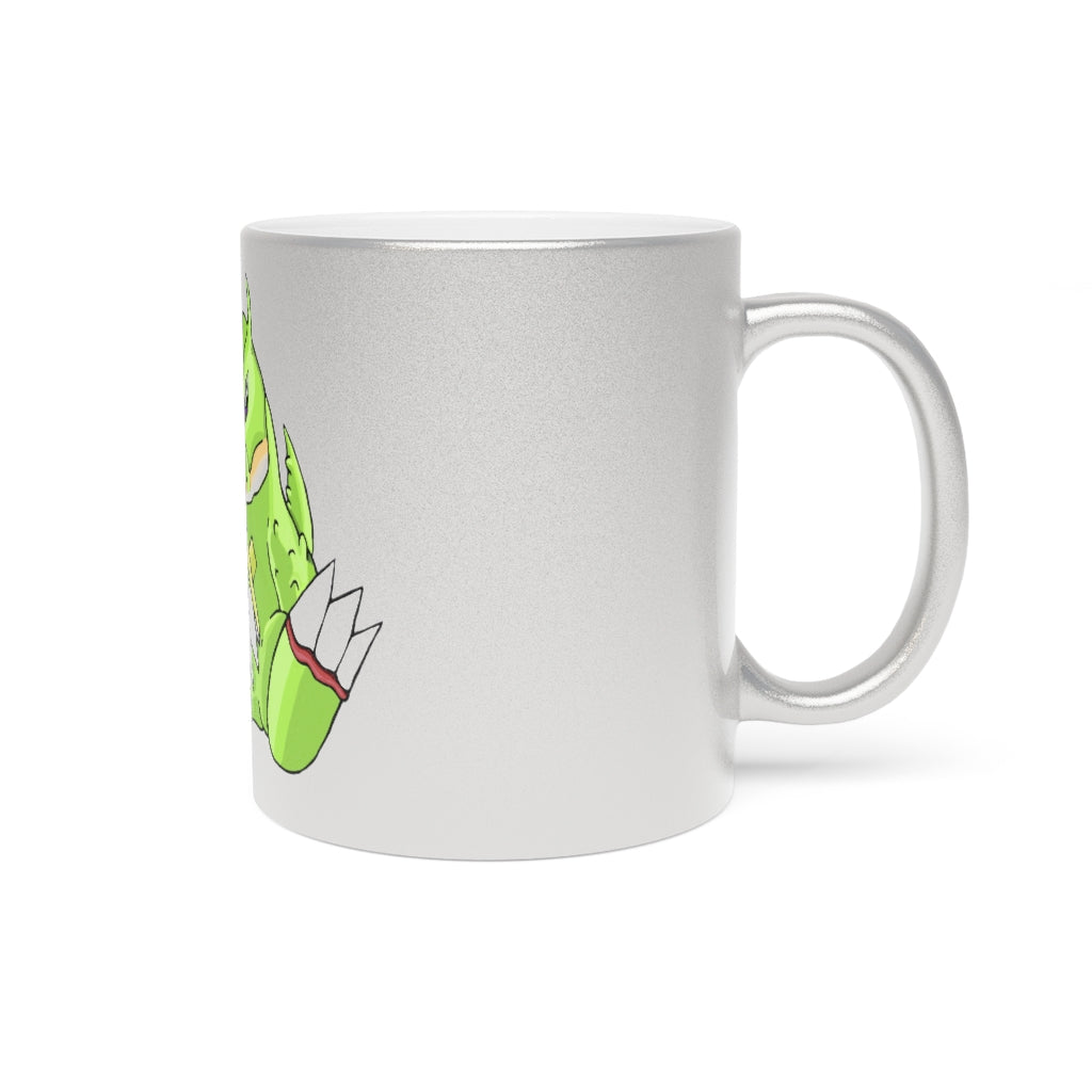 Toxcana Metallic Mug in Silver and Gold with customizable design options.