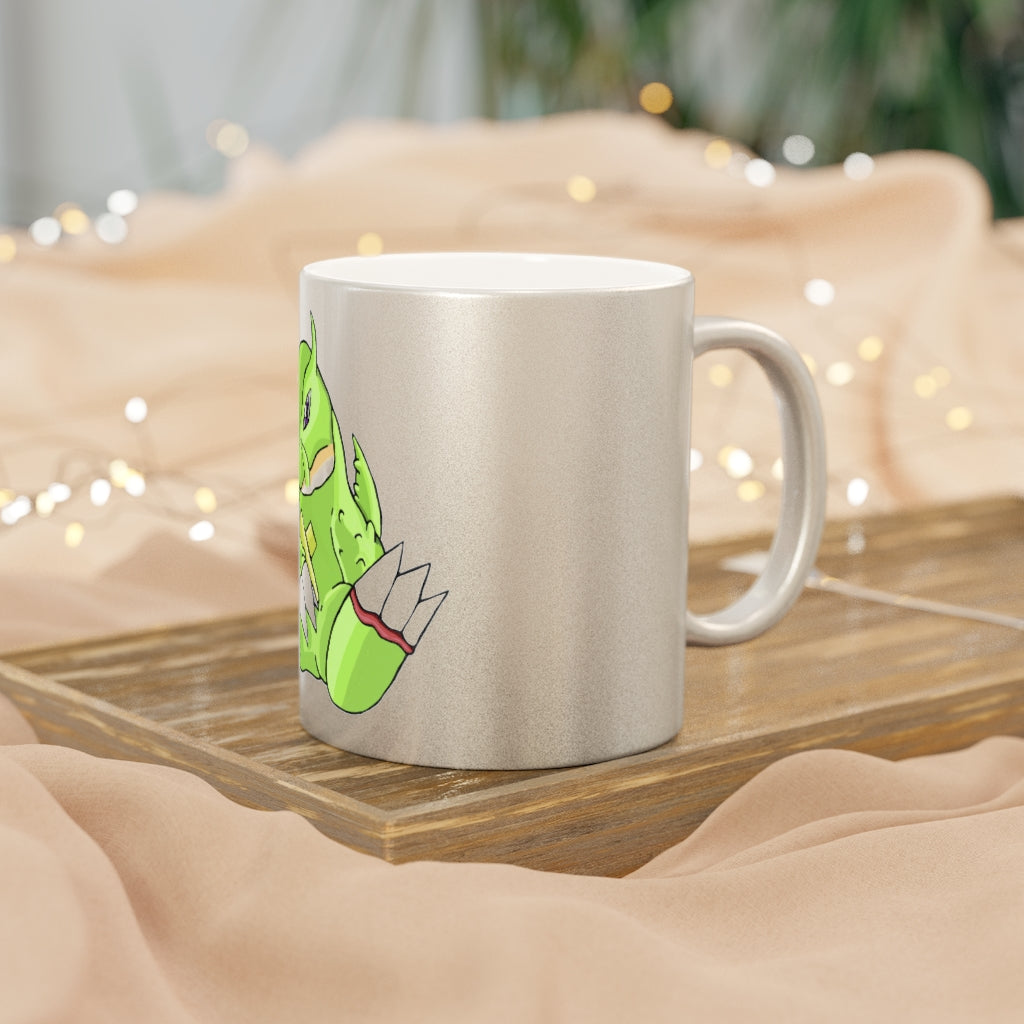 Toxcana Metallic Mug in Silver and Gold with customizable design options.