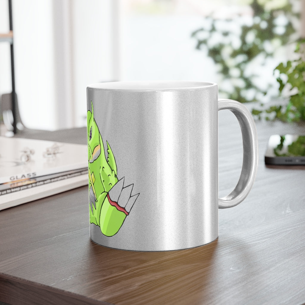 Toxcana Metallic Mug in Silver and Gold with customizable design options.