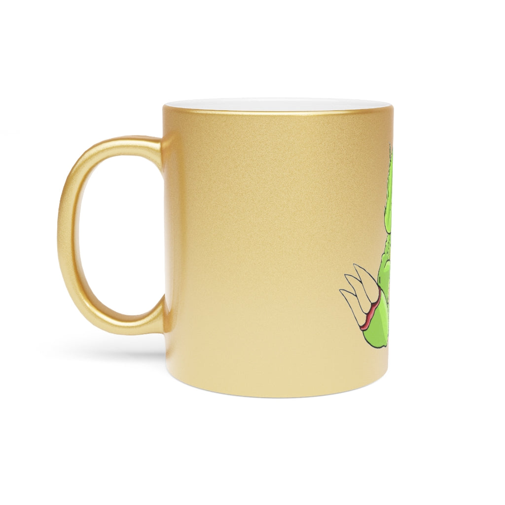 Toxcana Metallic Mug in Silver and Gold with customizable design options.