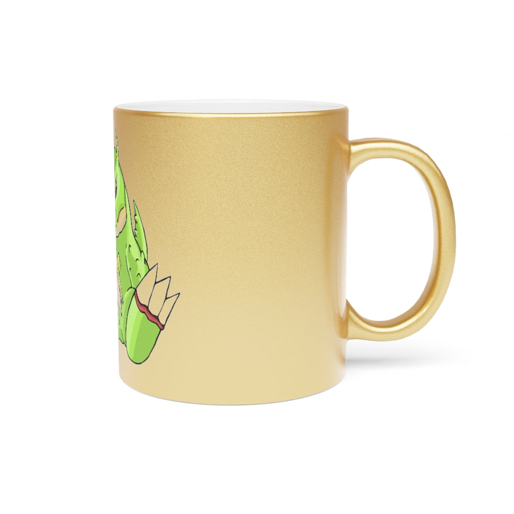 Toxcana Metallic Mug in Silver and Gold with customizable design options.