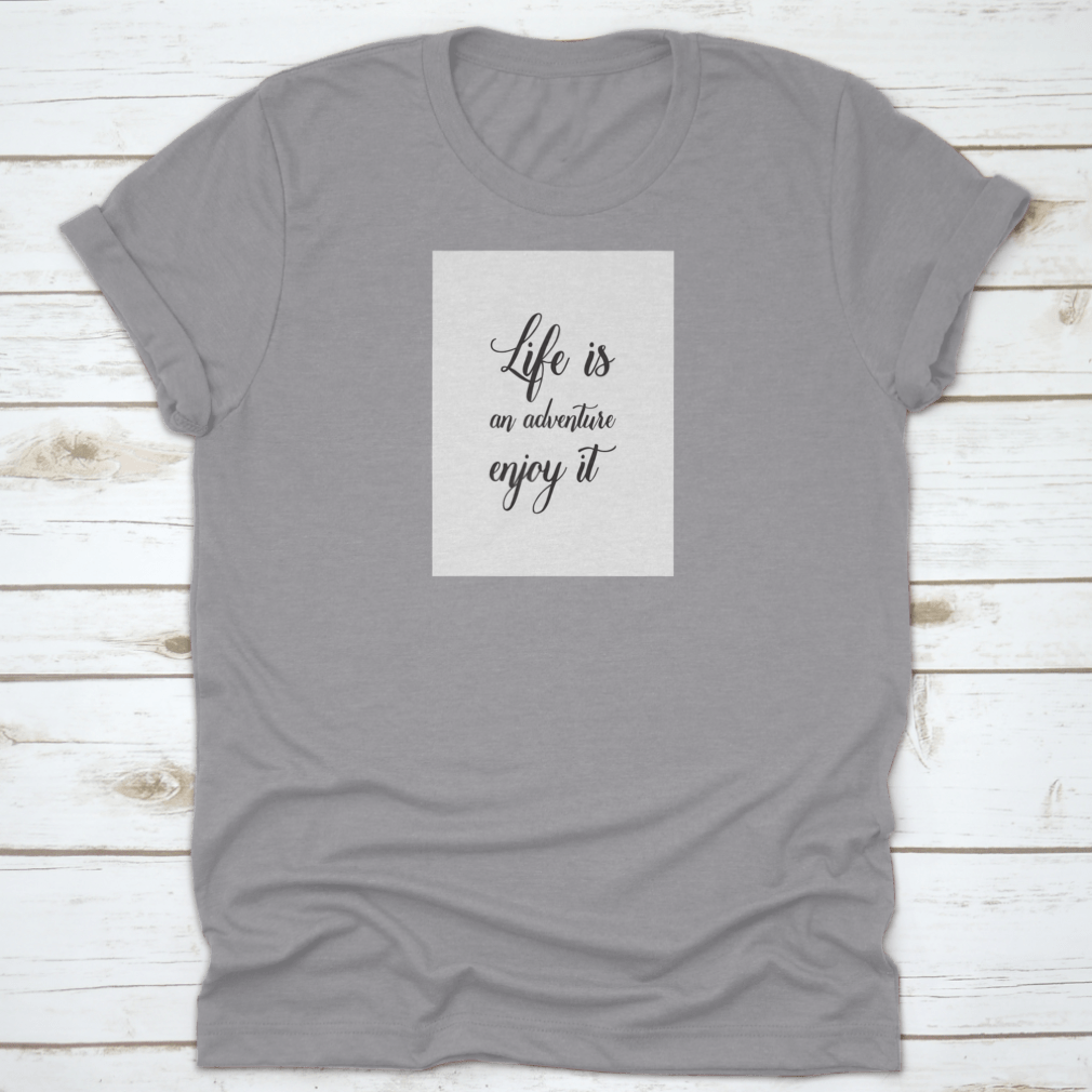 Travel Life Style Inspiration Quotes Lettering on a soft cotton fabric, featuring motivational quotes for travel enthusiasts.