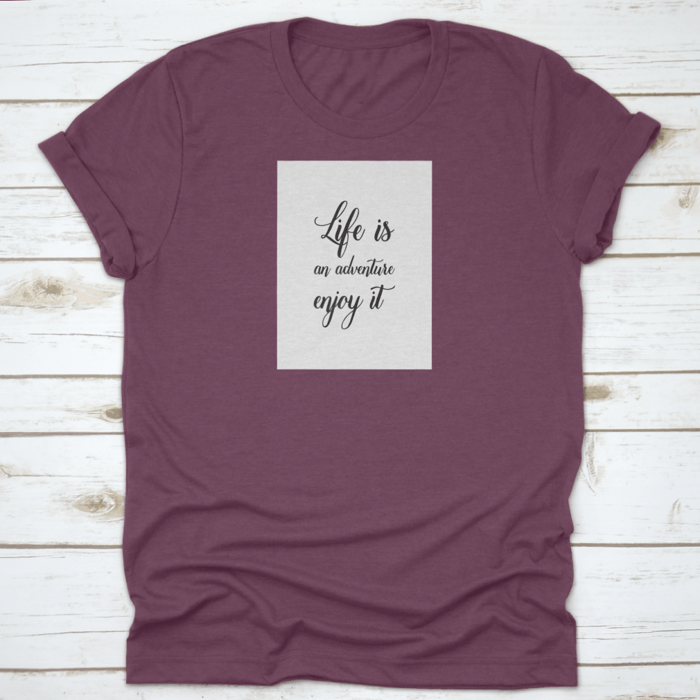 Travel Life Style Inspiration Quotes Lettering on a soft cotton fabric, featuring motivational quotes for travel enthusiasts.