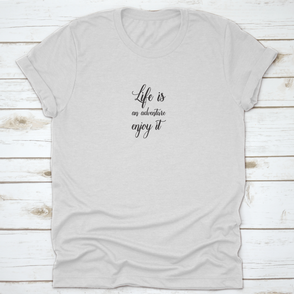 Travel Life Style Inspiration Quotes Lettering on a soft cotton fabric, featuring motivational quotes for travel enthusiasts.