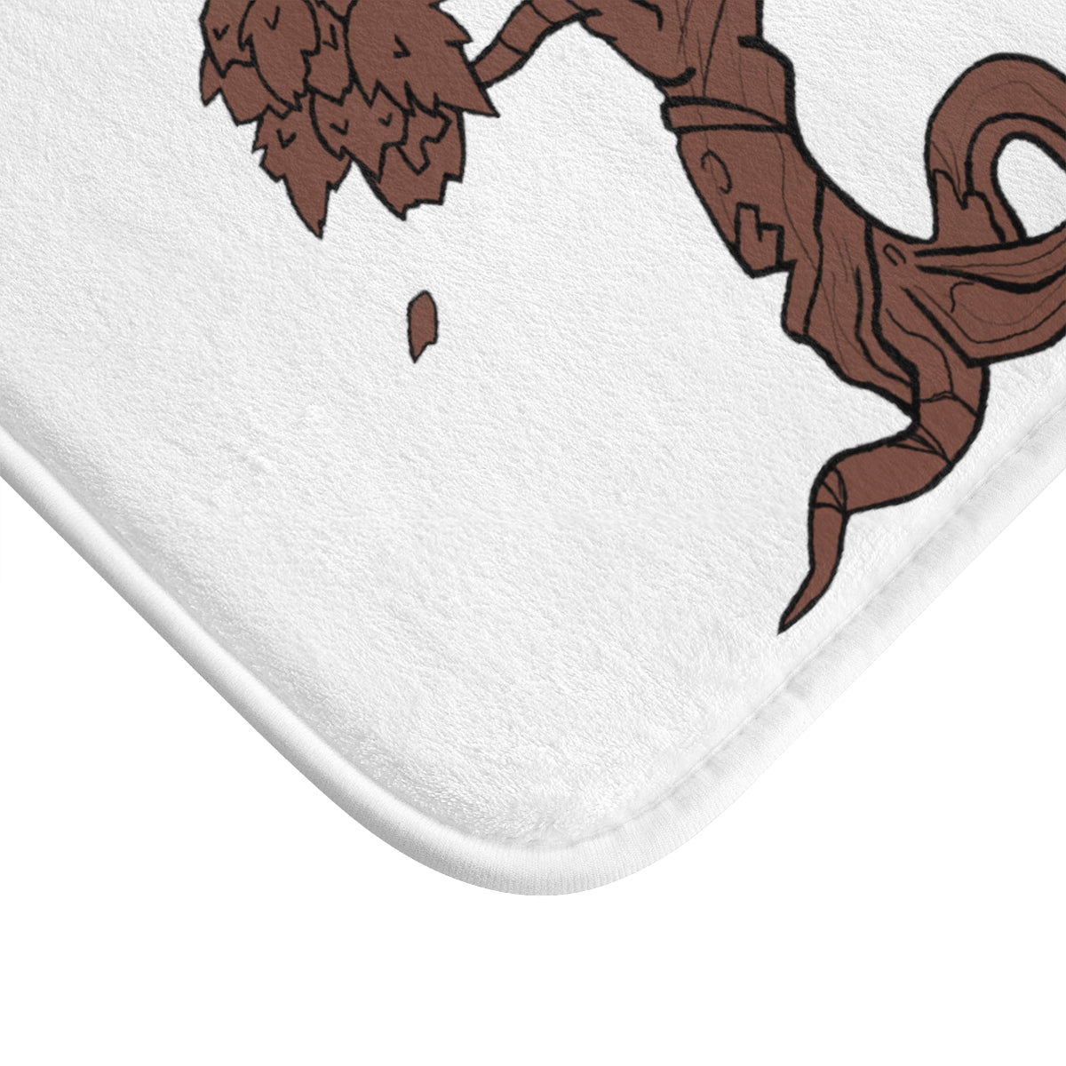 A stylish Tree Bath Mat featuring a beautiful tree design with anti-slip backing, perfect for enhancing bathroom decor.