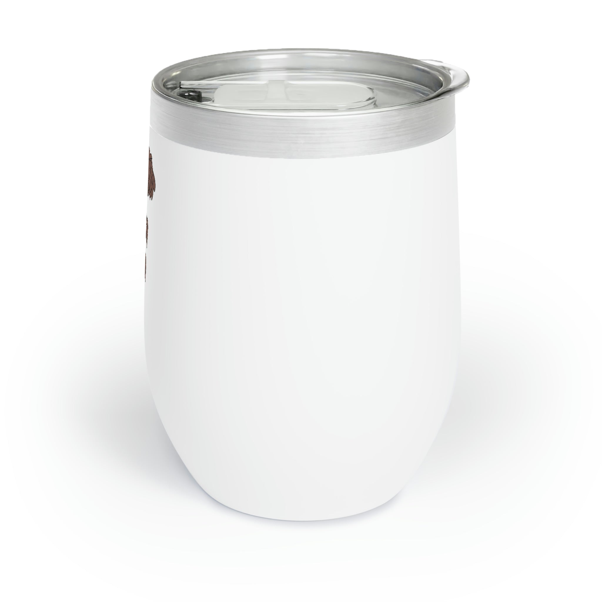 Tree Chill Wine Tumbler in stainless steel with a sleek design, perfect for personalized engraving.