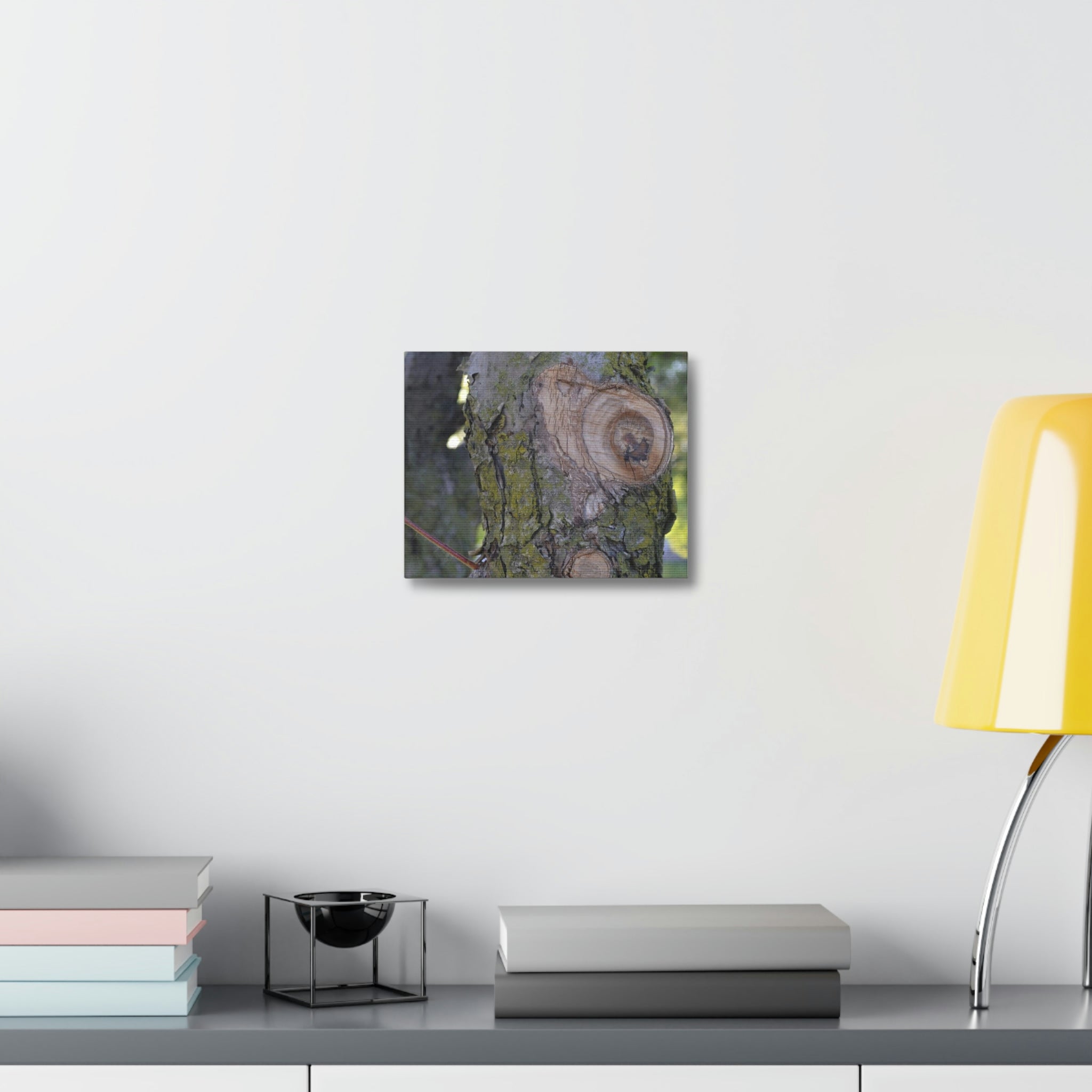 A beautifully printed Tree Stretched Canvas featuring vibrant colors and intricate details, stretched over a sturdy wooden frame, ideal for indoor decoration.