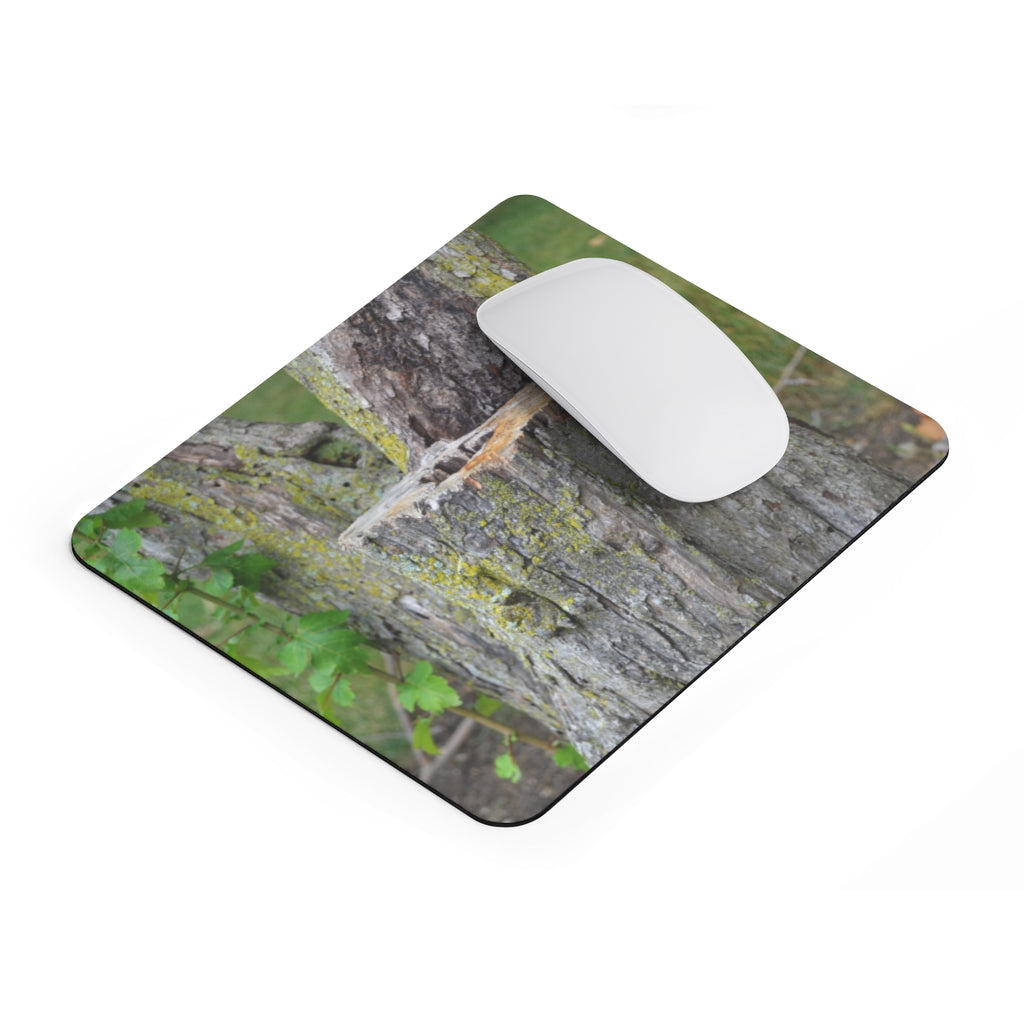 Tree Stump Mouse Pad featuring a unique tree stump design with a smooth Neoprene surface, ideal for home or office use.