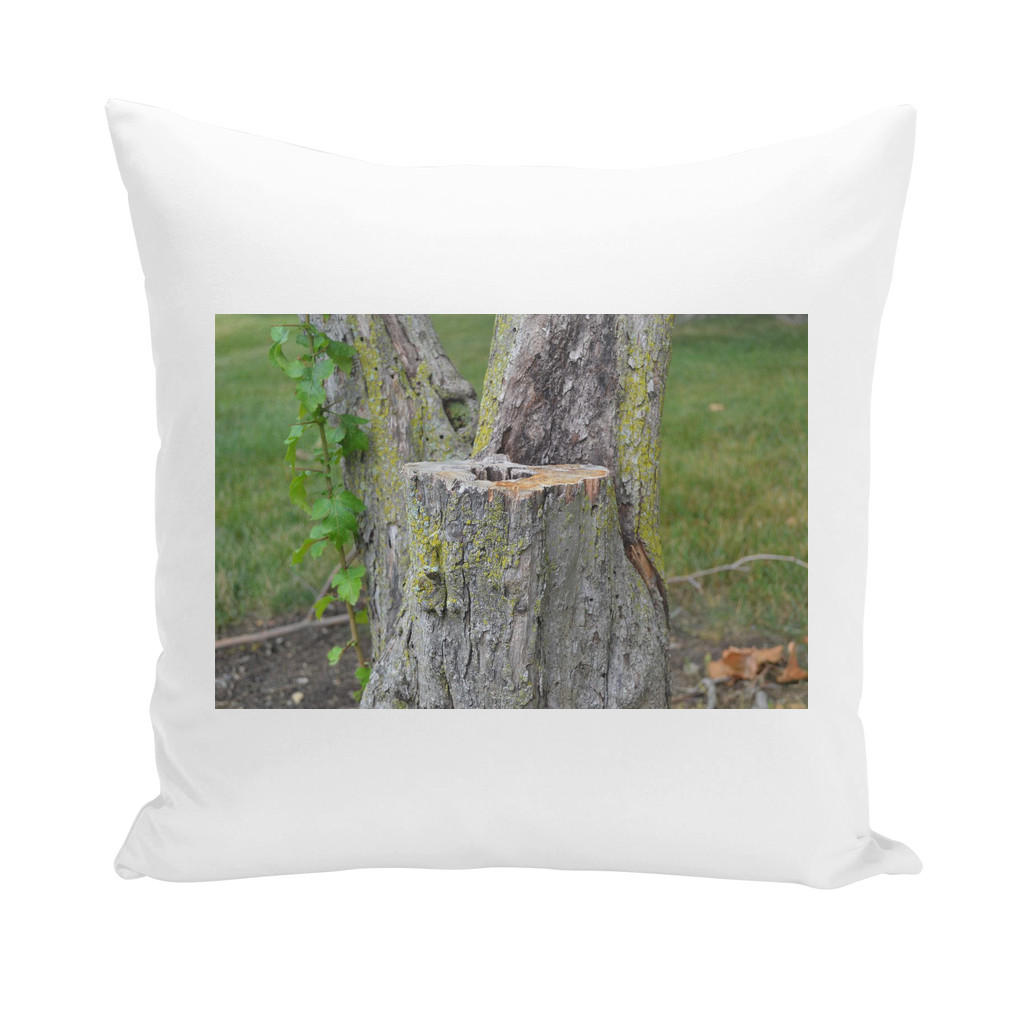 Tree Stump Throw Pillows in various styles and colors, showcasing their unique designs and high-quality materials.