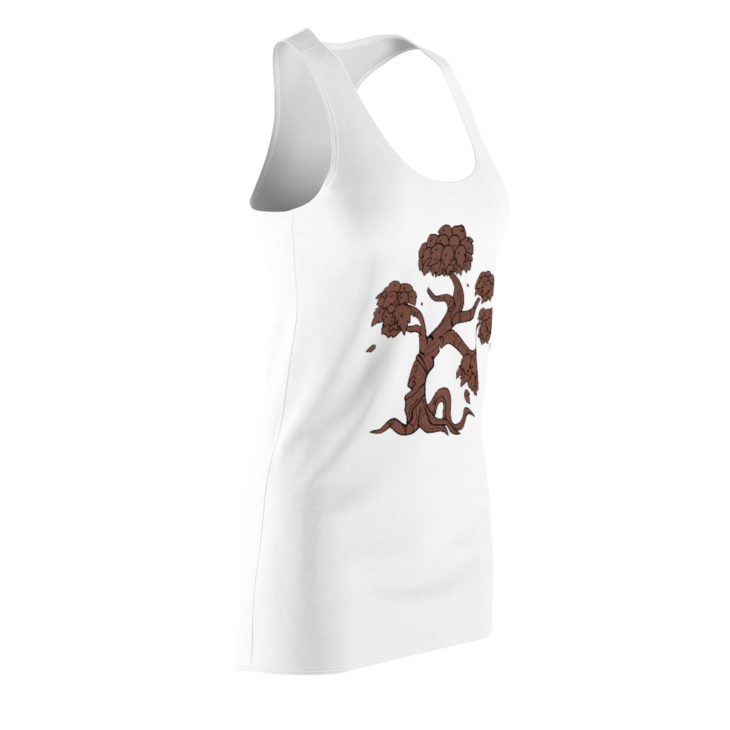 Tree Women's Cut & Sew Racerback Dress showcasing a stylish and comfortable design, perfect for various occasions.