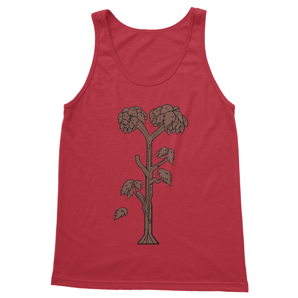 Trees Classic Adult Vest Top in various colors, showcasing its unisex design and soft fabric.