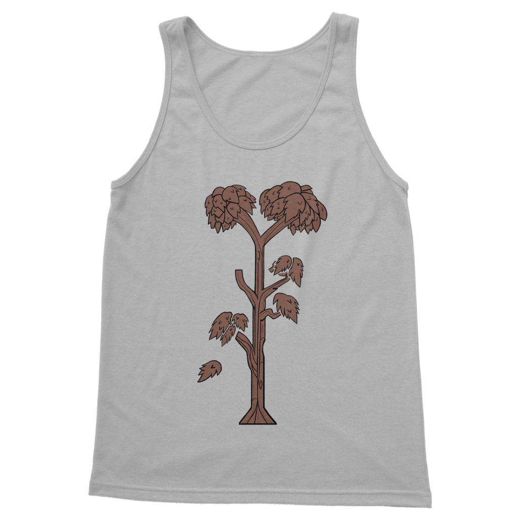 Trees Classic Adult Vest Top in various colors, showcasing its unisex design and soft fabric.