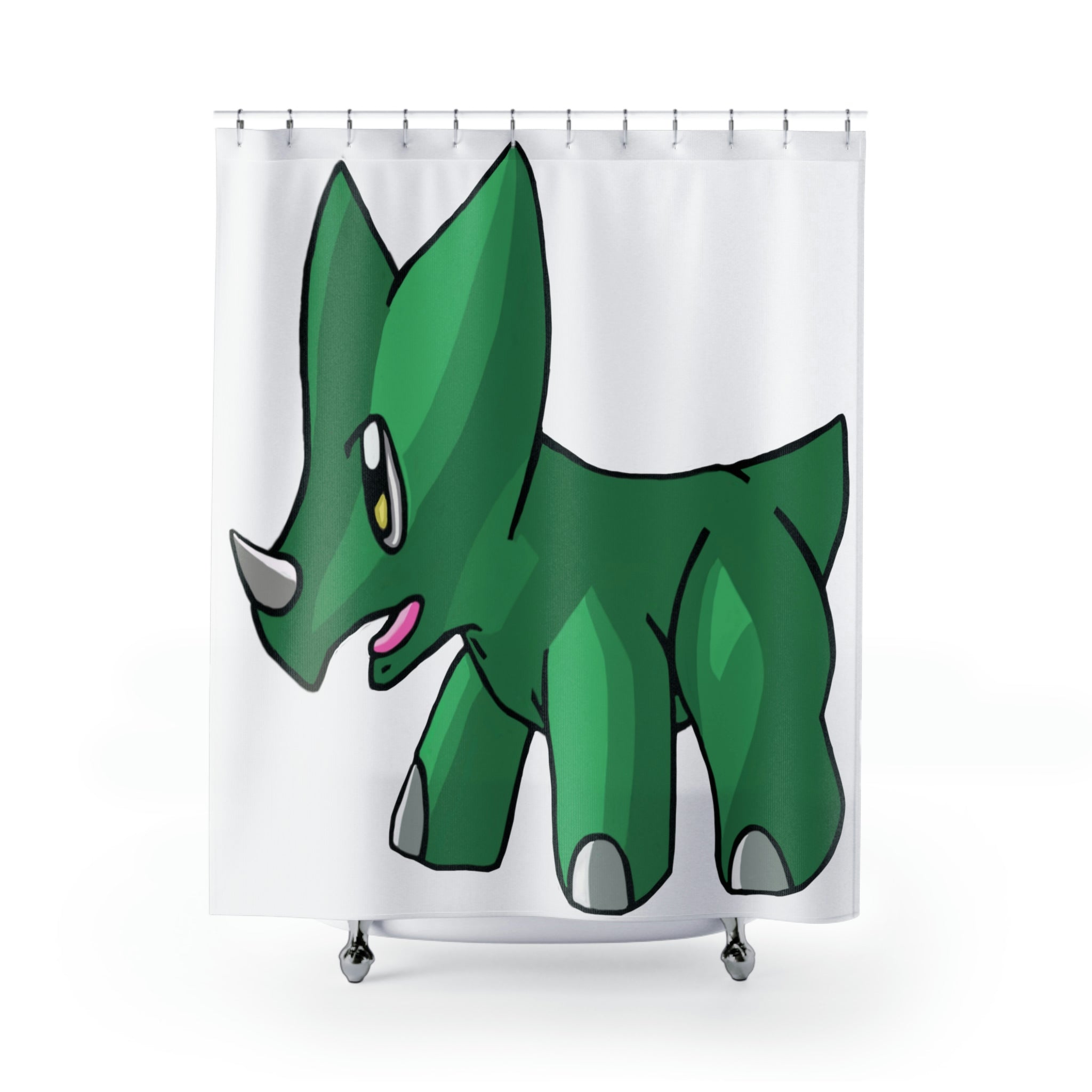 Treevetop Shower Curtain featuring vibrant custom designs on durable polyester fabric, perfect for enhancing bathroom decor.