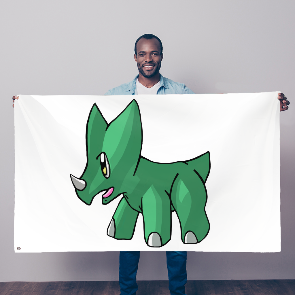 Treevetop Sublimation Flag measuring 5FT x 3FT, made of durable polyester with vibrant colors and double-stitched edges.