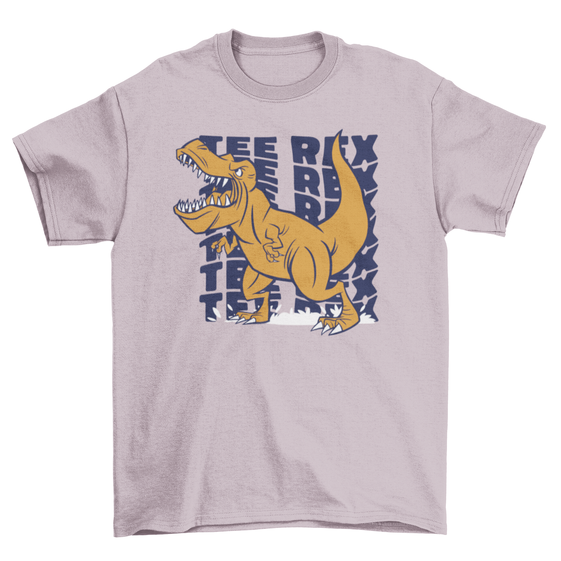 A stylish t-shirt featuring a fierce T-rex graphic and the quote 'Tee rex', perfect for dinosaur enthusiasts.