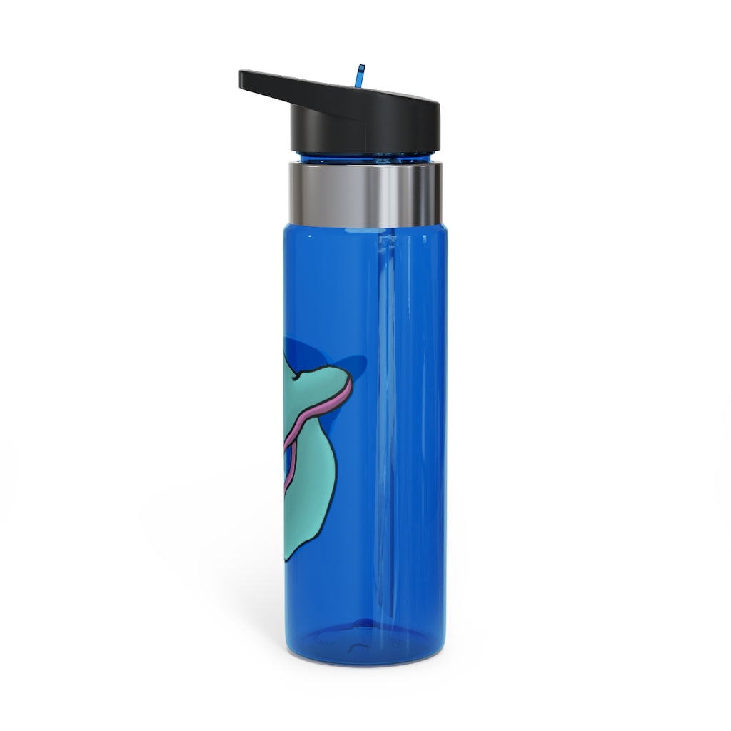 Troffle Kensington Tritan™ Sport Bottle in vibrant colors with a carabiner hook and straw lid, showcasing its durable design.