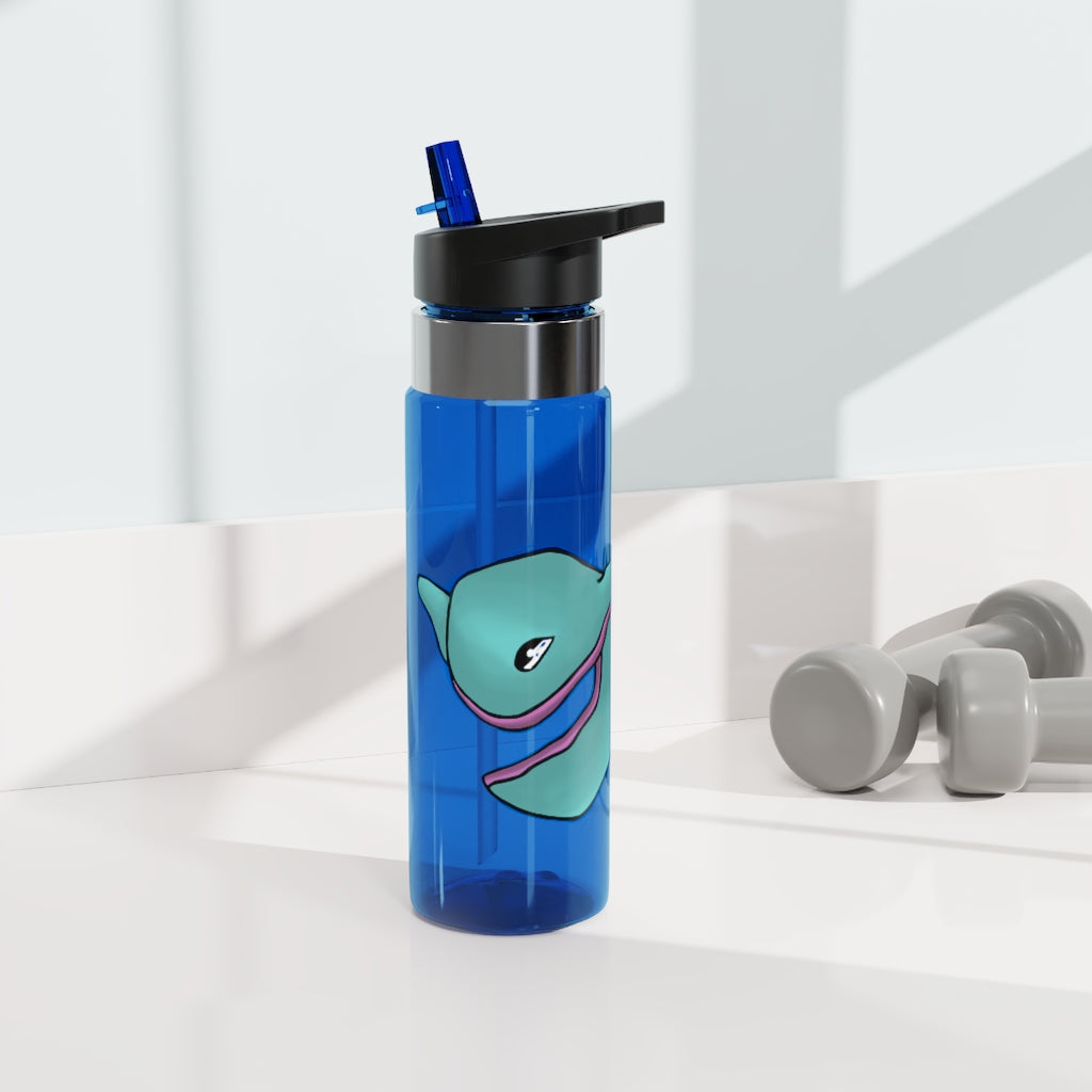 Troffle Kensington Tritan™ Sport Bottle in vibrant colors with a carabiner hook and straw lid, showcasing its durable design.