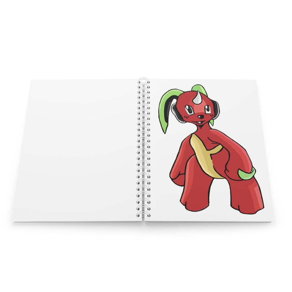 Tsosti Spiral Notebook with customizable covers and wide-ruled pages, featuring a semi-gloss laminated finish.