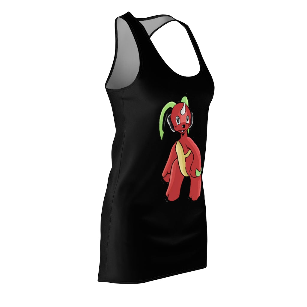 Tsosti Women's Cut & Sew Racerback Dress showcasing a stylish and feminine design with a sporty fit.